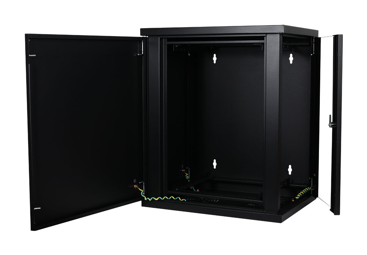 ALLNET 19"Wandgehäuse,  5HE, Vertikal, T370, Schwarz, SMH-Serie,