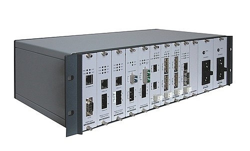 Microsens Modulares Enterprise Chassis 3 HE mit 14 Slots