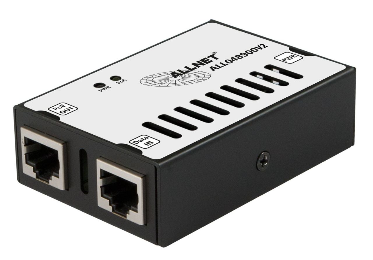 ALLNET PoE Injektor Gigabit / PoE & PoE+ & PoE & LT PoE (15,4W/30W/60W/90W) / Metallgehäuse / "ALL048900v2" ALLNET PoE Injektor Gigabit / PoE & PoE+ & PoE & LT PoE (15,4W/30W/60W/90W) / Metallgehäuse / "ALL048900v2"