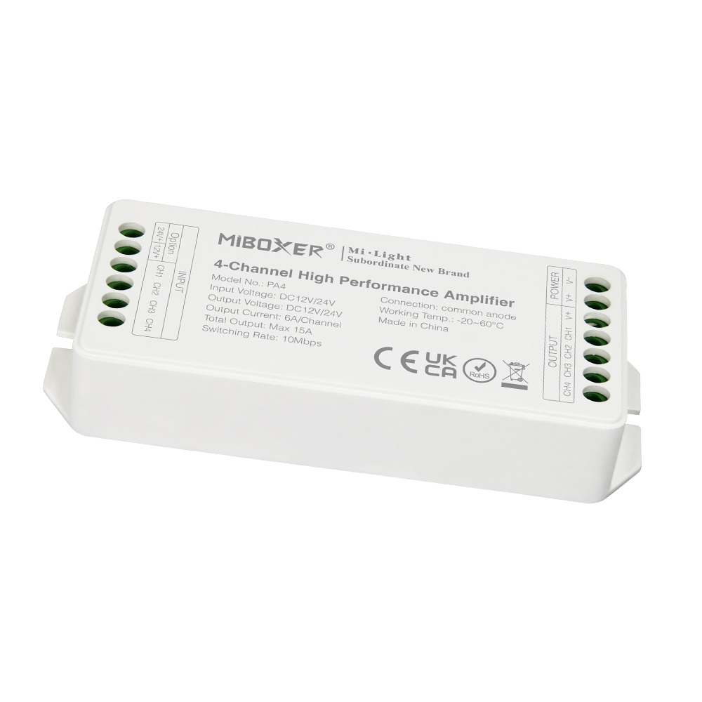 LED Controller AMP-Serie 4-Channel Amplifier Milight/Miboxer