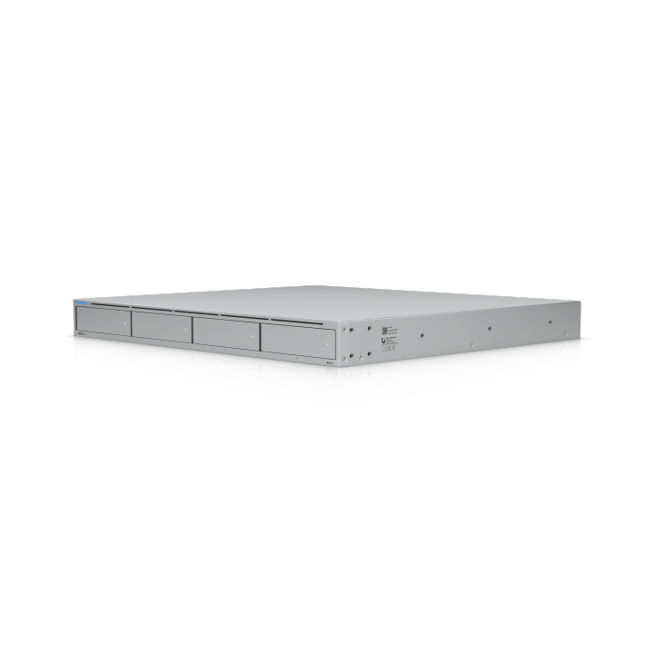 Ubiquiti UniFi NAS System UNAS Pro 4 • 4x 2.5/3.5" HDD • 2x M.2 NVMe • 1x GbE • 2x SFP+ • UNAS-Pro-4