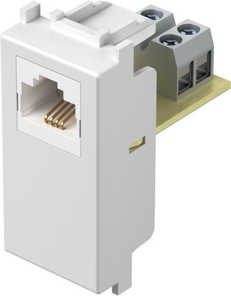 TEM Serie  Modul Steckdosen SOCKET TEL LTRJ11 6/4 1M PW