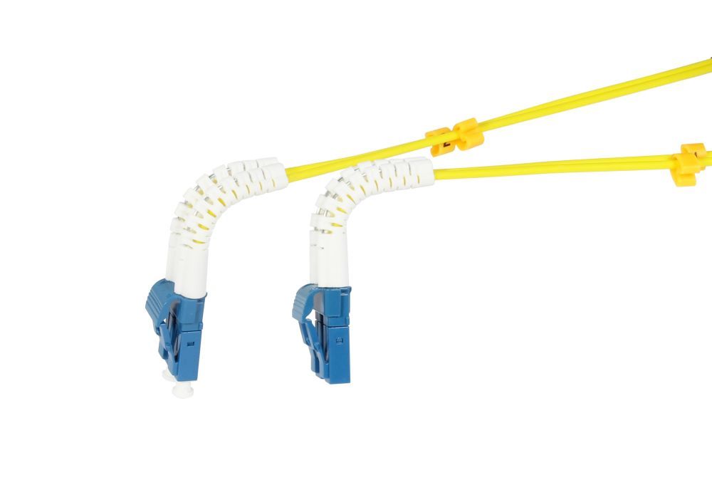 LWL-2-Faser-Patchk.  3mtr.LC-LC,  9/125um, OS2, AD=2mm, flexible Knickschutztülle, G657.A2, Synergy 21