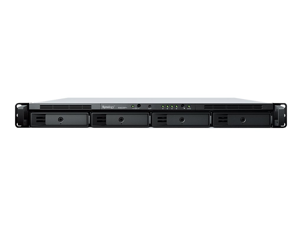 Synology RackStation RS822RP+ NAS/storage server Rack (1U) Ryzen Embedded V1500B 2 GB DDR4 0 TB DiskStation Manager Grey