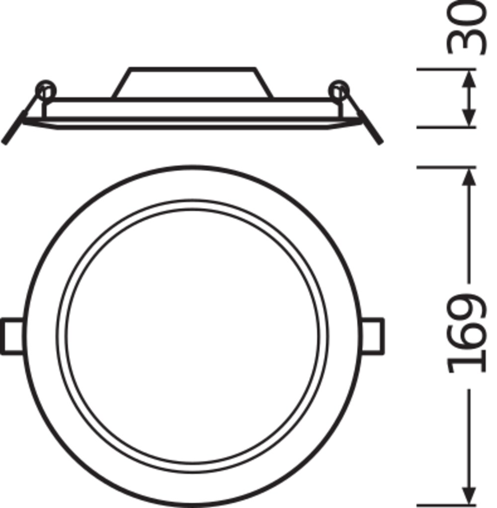 LEDVANCE DOWNLIGHT SLIM ROUND 155 12 W 4000 K WT