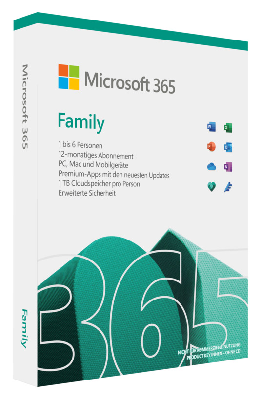 Microsoft 365 Family - 1 License, 6 Users (German)