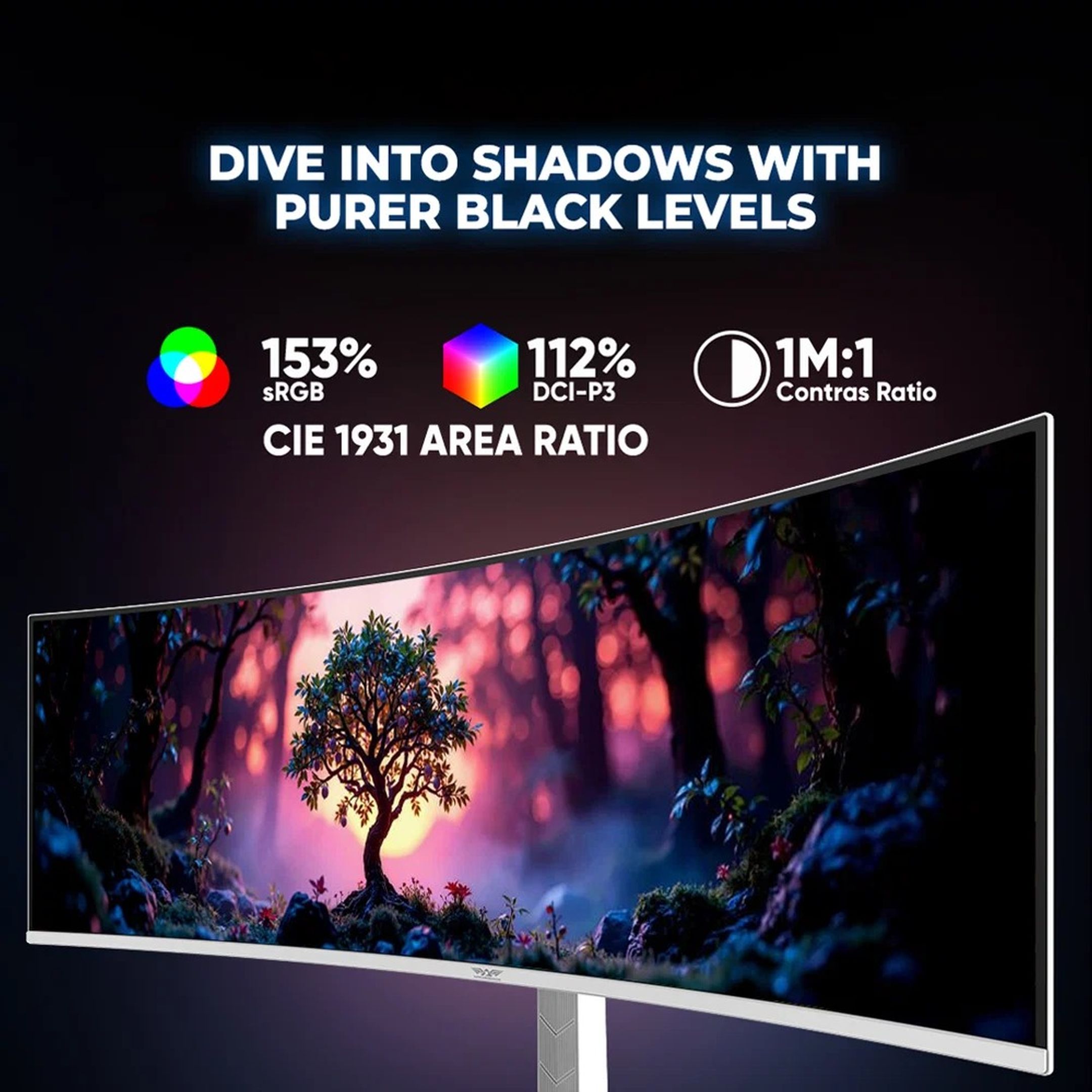 Armaggeddon Pixxel+ PXP32 PRO.G Curve Gaming Monitor (Black)