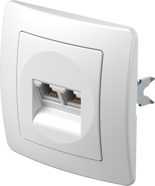 TEM Serie  Ekonomik SOCKET TEL KS DOUBLE2x RJ11 6/