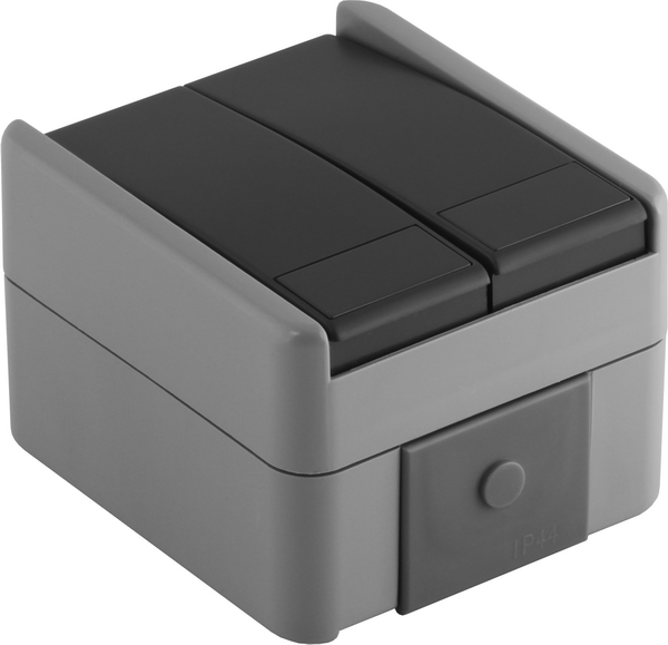 TEM Serie  Fontana Taster 2GANG-1WAYIP44 10A