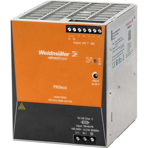 AXIS Zubehör Netzteil - PSU • DIN-Netzteil • 24 V DC • 480 W