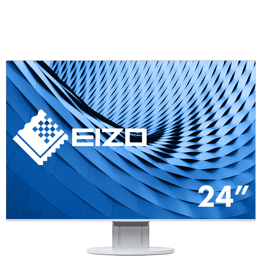 TFT 24" EIZO FlexScan EcoView UltraSlim EV2456-WT Monitor weiß 24"Zoll, IPS, Mehrschirmbetrieb