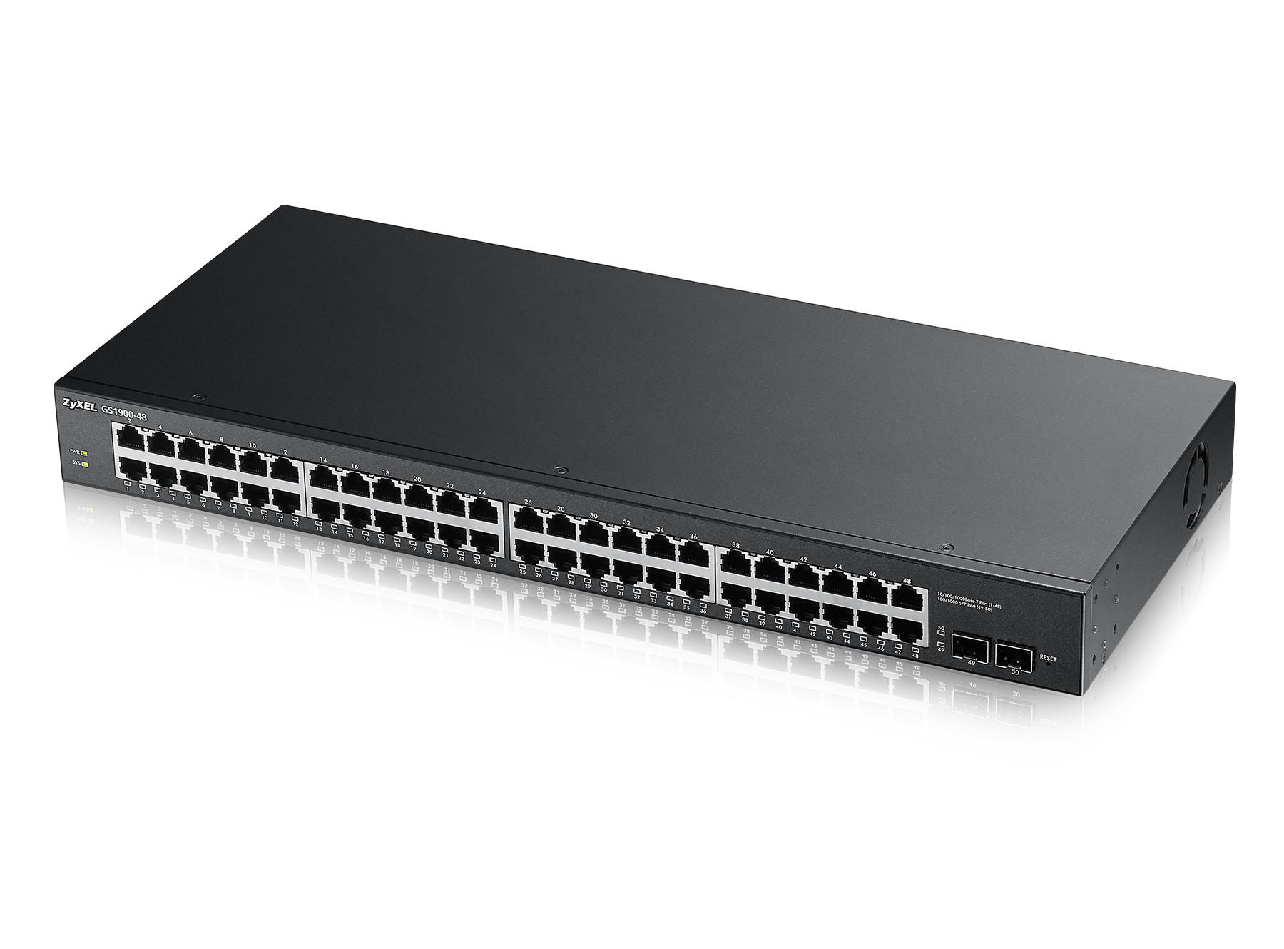 Zyxel GS1900-48-EU0102F network switch L2 Gigabit Ethernet (10/100/1000) Black