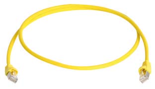TelegäRtner Patchkabel CAT6A, 20m, Gelb, 500MHz, S-STP(S/FTP