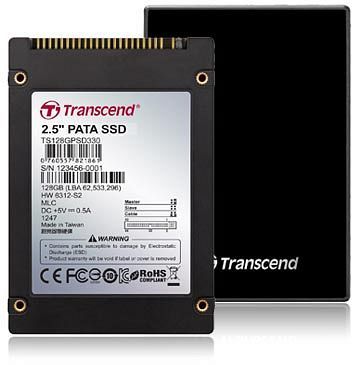 Transcend TS128GPSD330 internal solid state drive 128 GB 2.5" Parallel ATA MLC