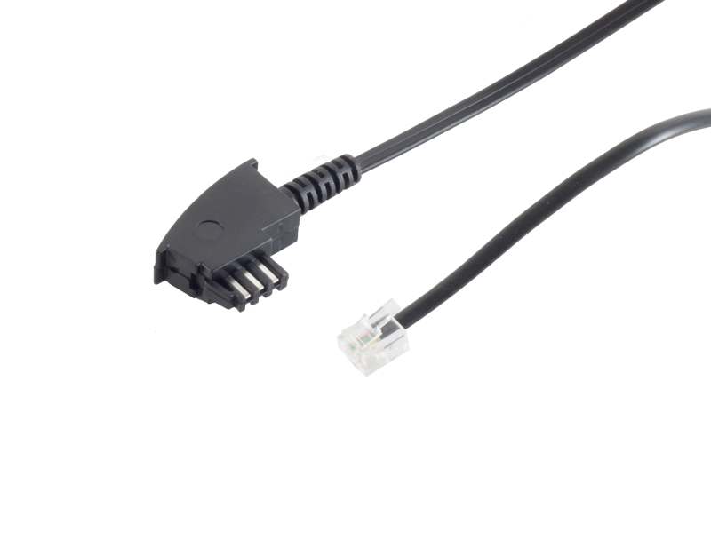 Kabel TK TAE  3m, TAE-F/RJ11, für Import-Telefon