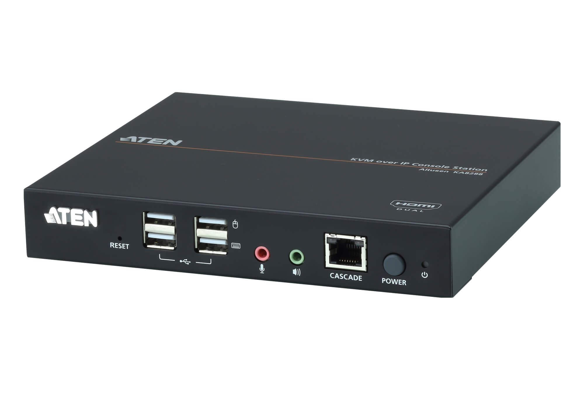 Aten KVM-Switch  1-fach,LAN(IP), HDMI Dual,