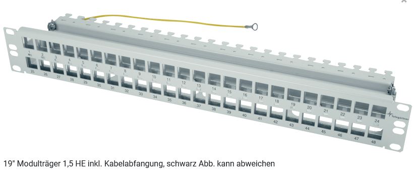 Telegärtner H02025A0241 patch panel 1.5U