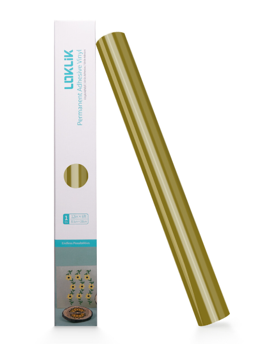 LOKLiK Permanent Adhesive Vinyl Glossy - Golden LOKLiK Permanent Adhesive Vinyl Glossy - Golden
