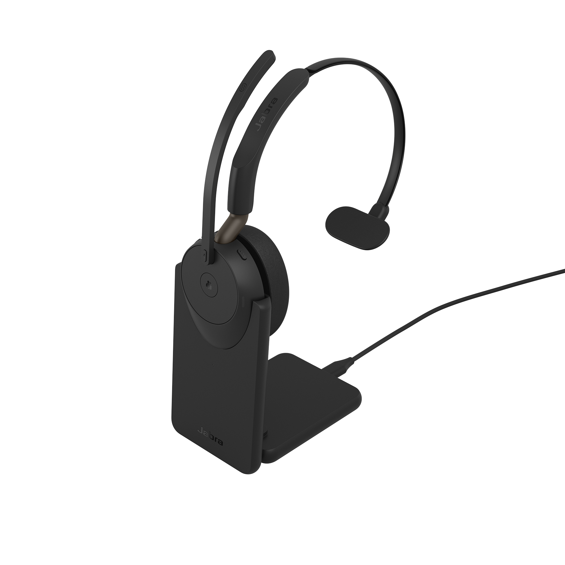 Jabra Evolve3 65 MS - USB-A with Dongle - Mono (Charging Stand)