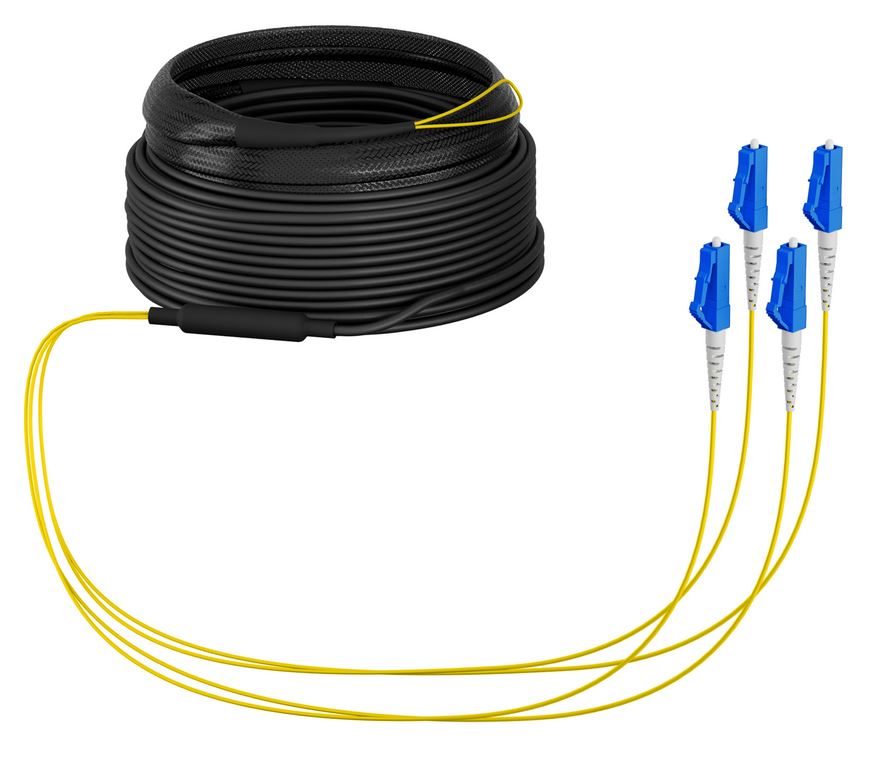 LWL-Kabel, Trunkkabel U-DQ(ZN)BH  4G 9/125, LC/LC OS2  10m, Ring,