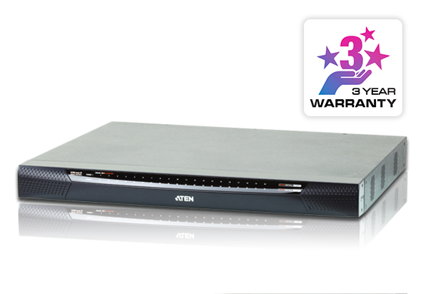 ATEN 40-Port 3-Bus CAT5e/6 KVM Over IP Switch, with Audio & Virtual Media Support
