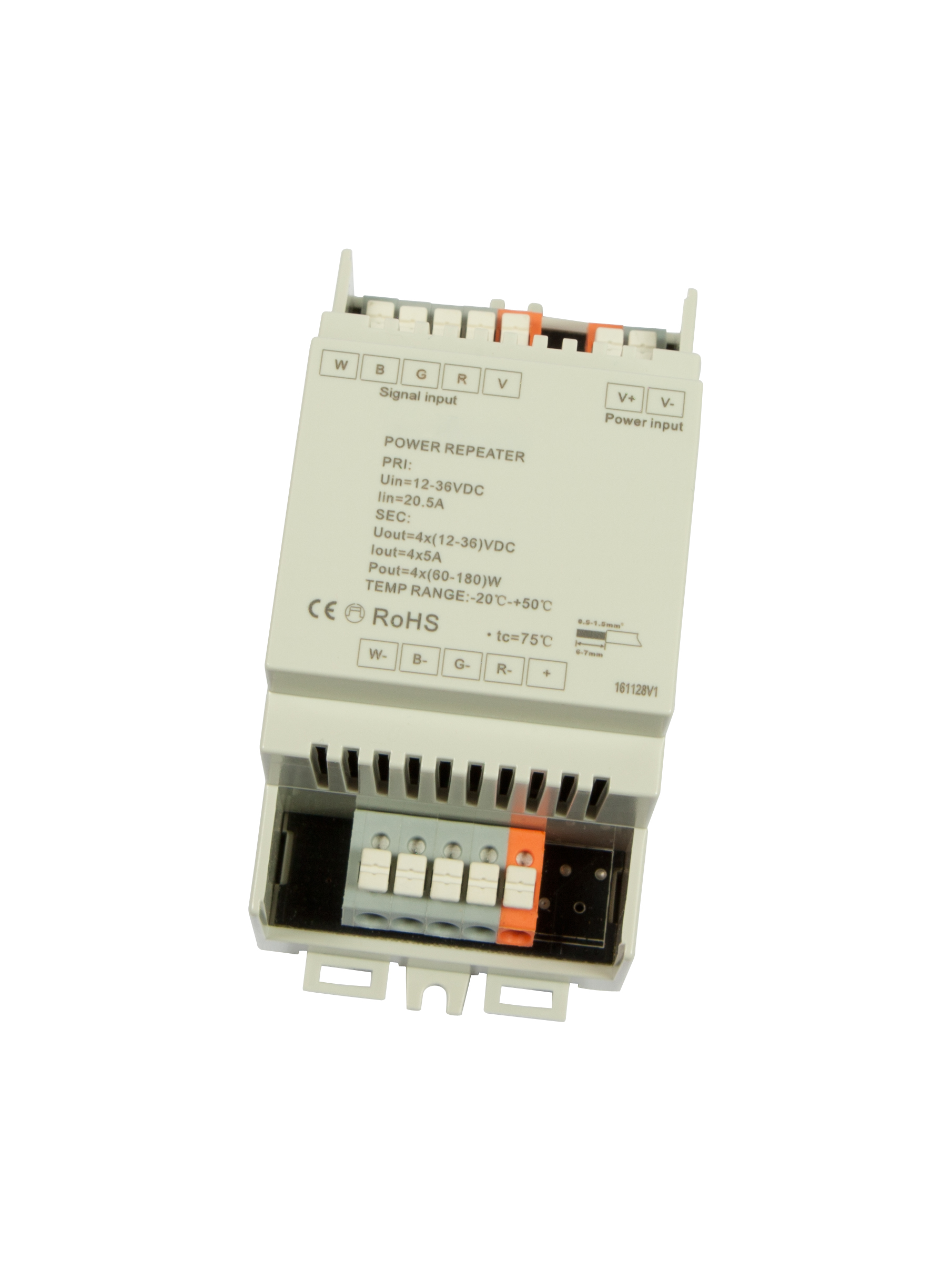 Synergy 21 LED Controller EOS 05 4-Kanal Repeater Hutschiene Synergy 21 LED Controller EOS 05 4-Kanal Repeater Hutschiene