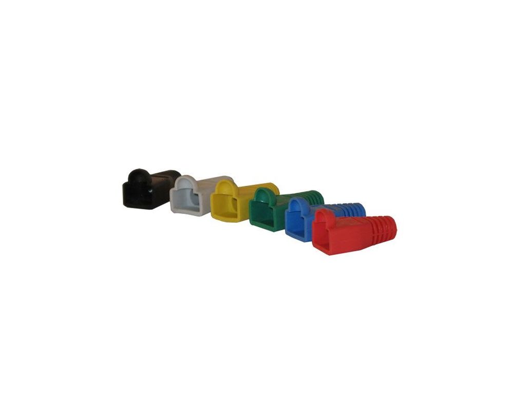 TP-Stecker TP, S-UTP,zbh.Tülle,Blau,100Pack OD=5,3mm,