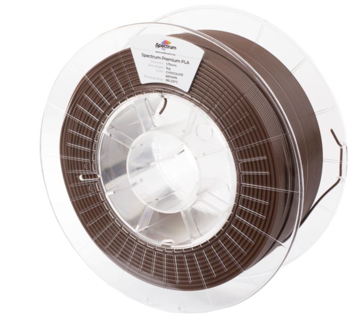 Spectrum 3D Filament / PLA Premium / 1,75mm / Chocolate Brown / Braun / 1kg