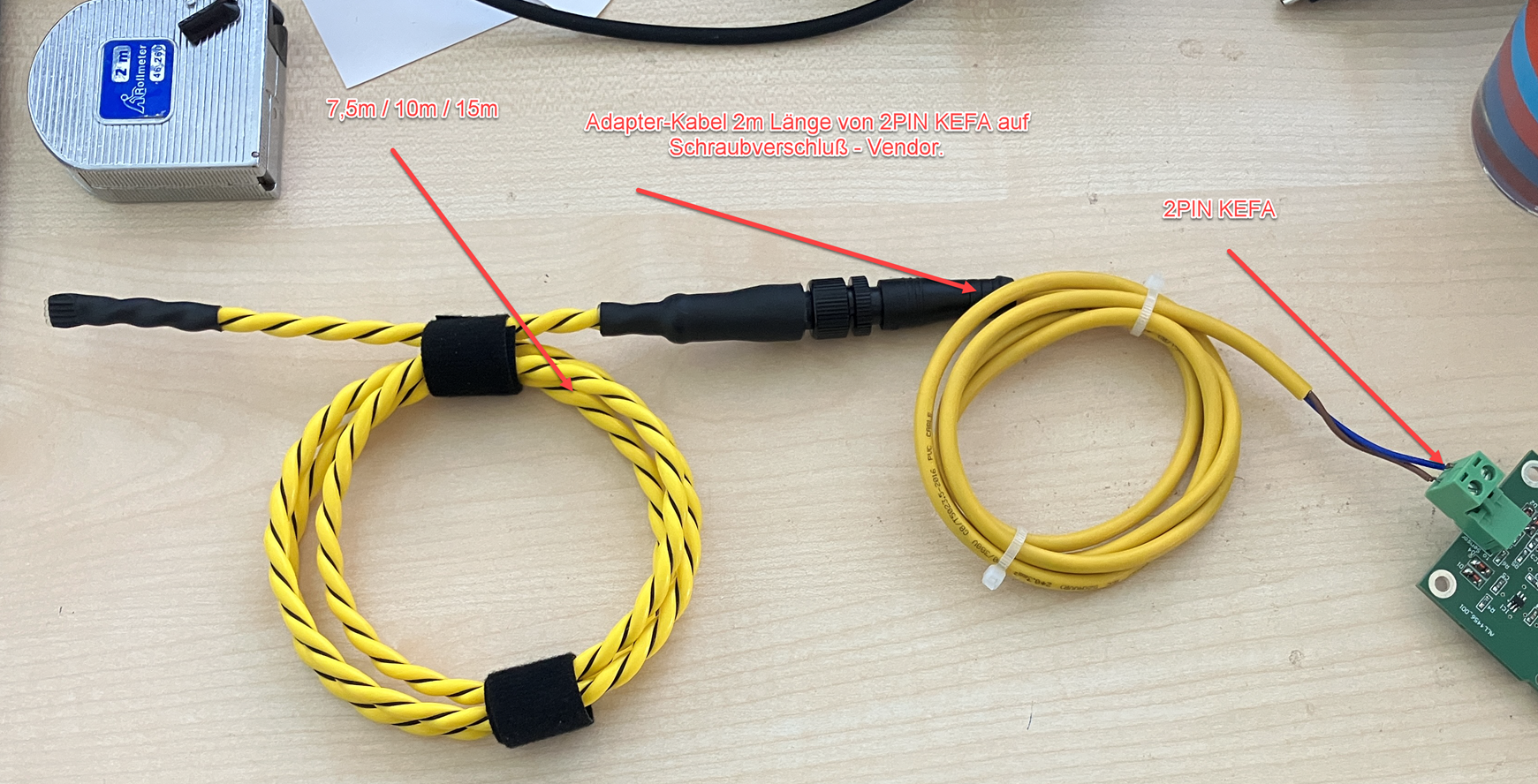 ALLNET MSR Sensor Zbh. Leckage Cable 15m 2m KabelläNge.