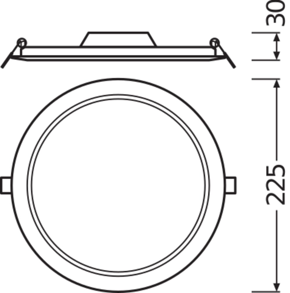LEDVANCE DOWNLIGHT SLIM ROUND 210 18 W 4000 K WT