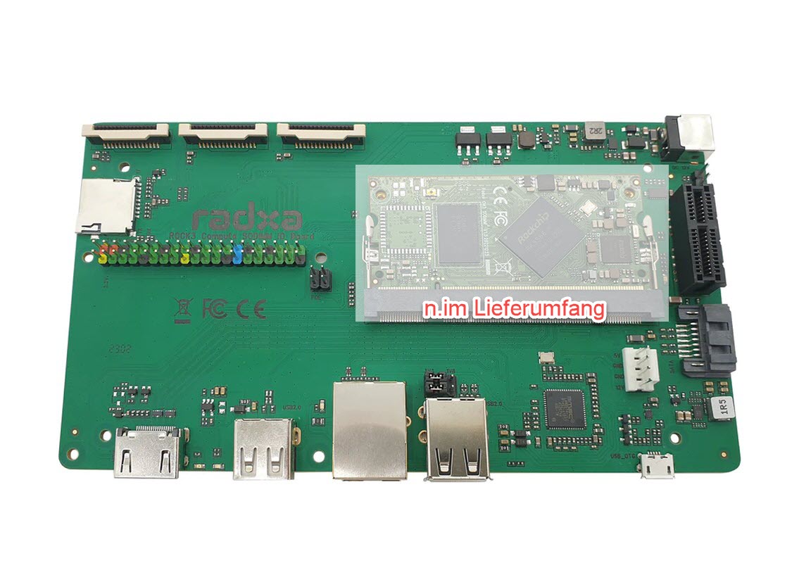 Radxa CM3 SODIMM IO Board is an application board for the ROCK3 SODIMM Compute Module (CM3S) Radxa CM3 SODIMM IO Board is an application board for the ROCK3 SODIMM Compute Module (CM3S)
