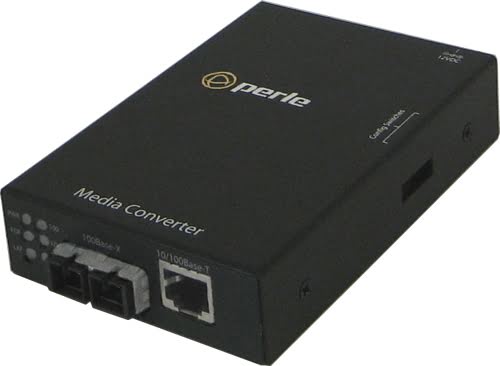 Perle Medien/Rate Konverter 10/100/ RJ45/SC "Indust. Temper