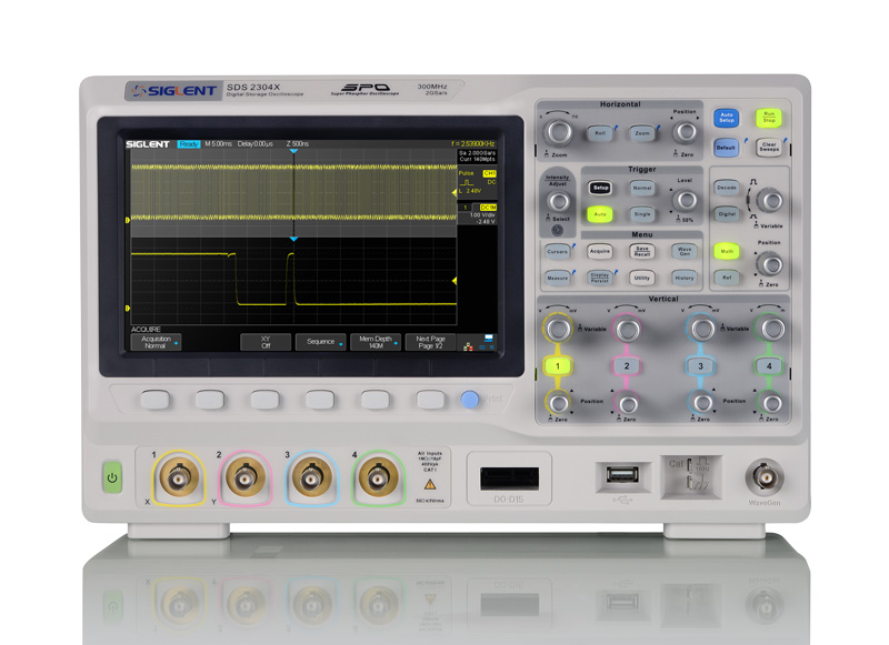 Siglent SDS2204X Plus 4Ch 200MHz 2GSa/s Oszilloskop Siglent SDS2204X Plus 4Ch 200MHz 2GSa/s Oszilloskop