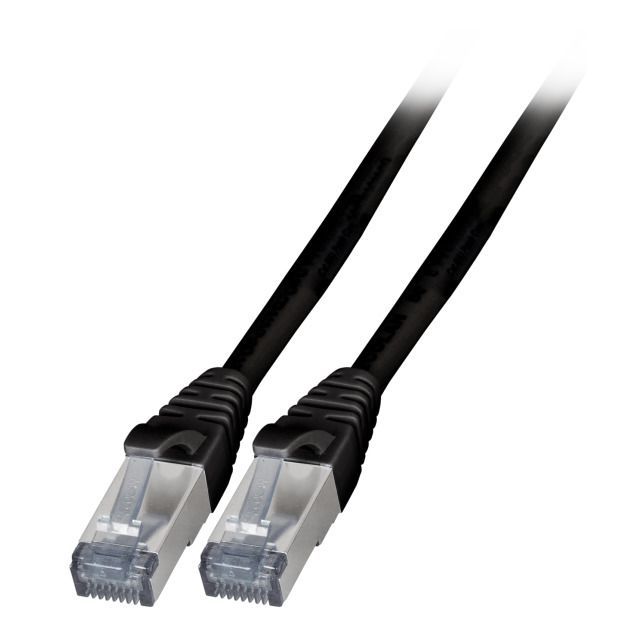 EFB Elektronik K5538SW.1 networking cable Black 1 m Cat6a S/FTP (S-STP)