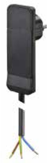 Bachmann Flat Plug Flachstecker, Verlängerung, 1xDosen(CEE7)->Stecker(CEE7),  1,5m, Schwarz,