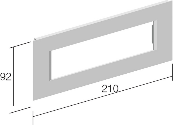 TEM Serie  Modul Brüstungskanal COVER PLATE MA92 7M ES