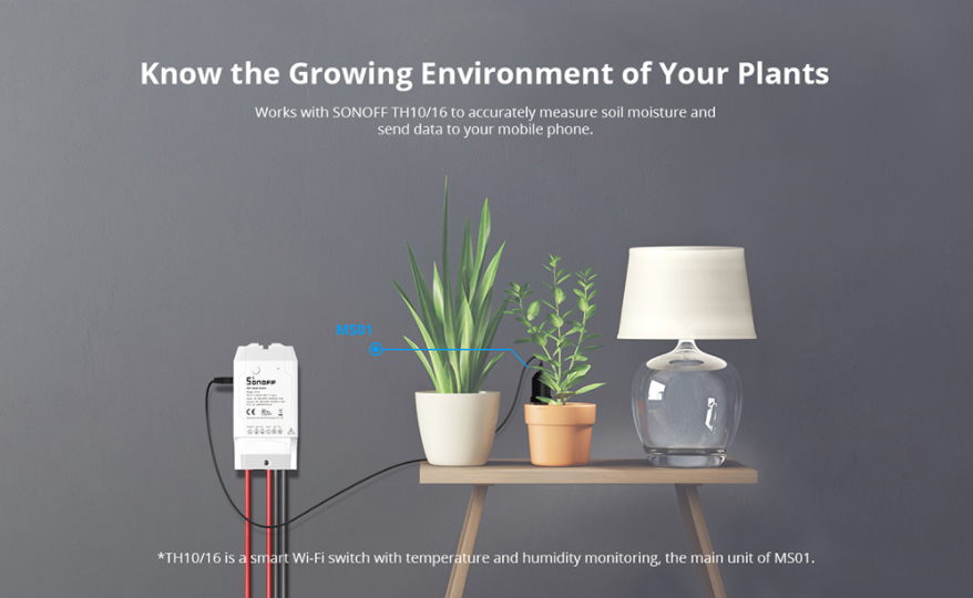 SONOFF · Smart Soil Moisture Sensor MS01 · für TH10/16
