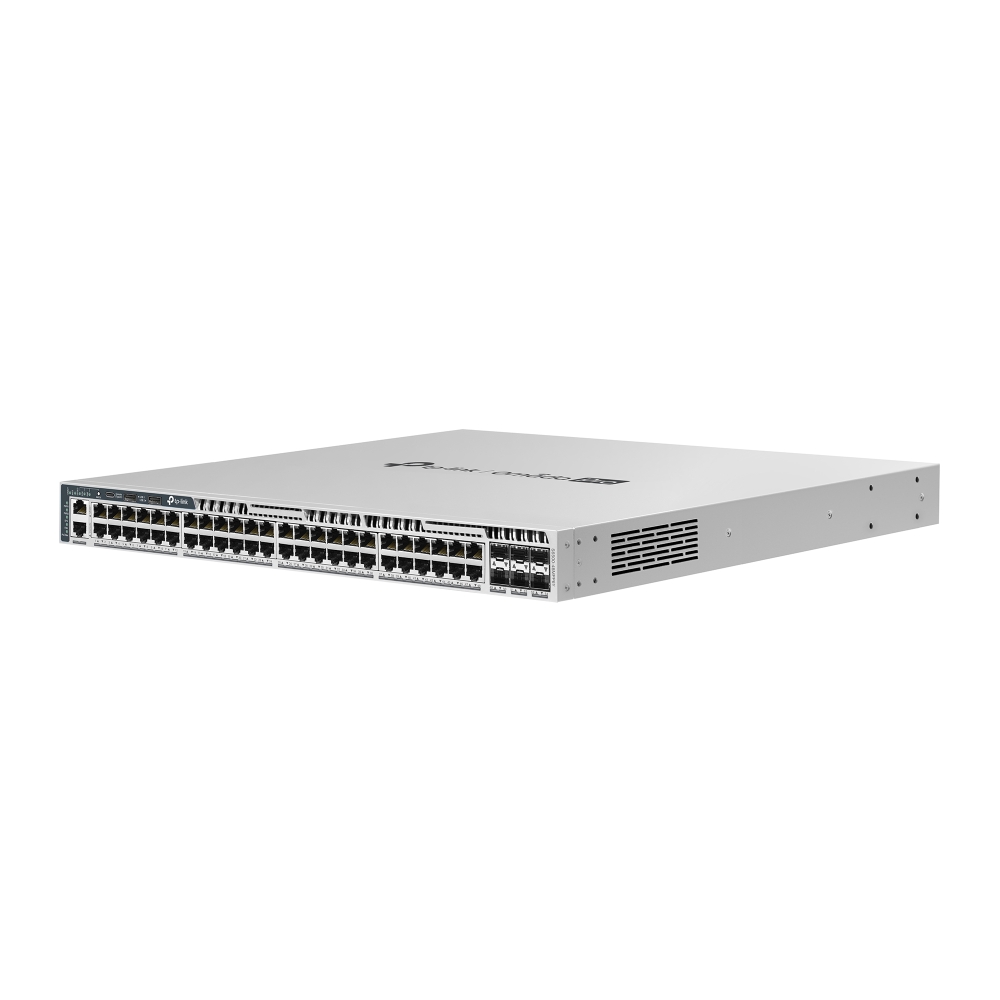 Omada PRO full managed Layer 3 Switch • 54 Port • 48x 2.5GbE, 6x SFP28 • PoE Budget 1484, 48x PoE bt • Omada PRO • S6500-48MPP6Y