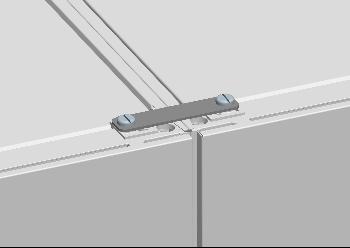 Vertiv(KnüRr) Schrank,DCM/Miracel2, Zbh. Anreihverbinder Oben-Satz