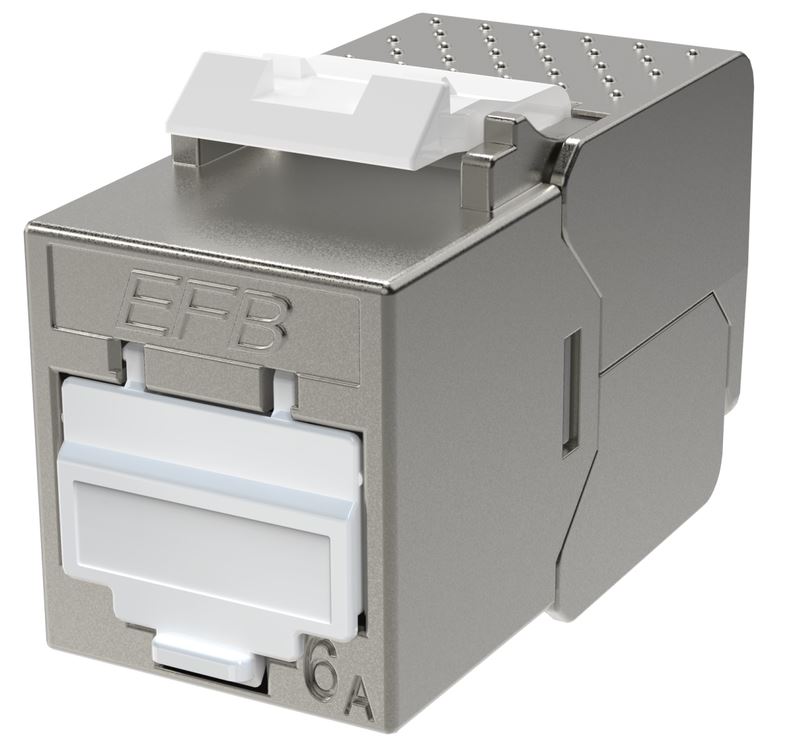 EFB RJ45 Keystone Slimline, Cat.6A, Zinkdruckguss, 10GE