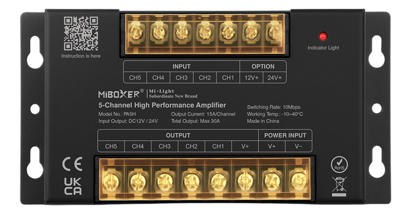 MiBoxer PA5H 5-Kanal LED Signalverstärker 30A