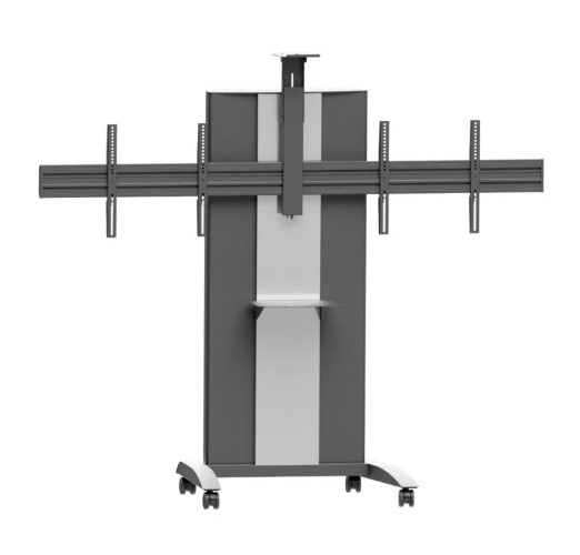 Edbak VCTX255 monitor mount / stand 144.8 cm (57") Floor Black, Silver