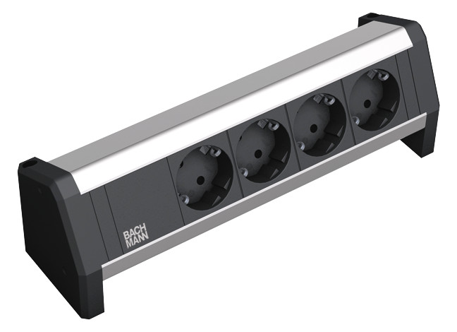 BACHMANN 4x Safety Contact Mit Fest Verbundenem Anschlusskabel Black 3m