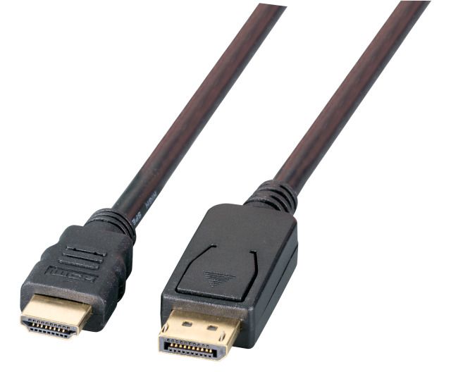 EFB Elektronik K5561HQSW.3 video cable adapter 3 m DisplayPort HDMI Type A (Standard) Black