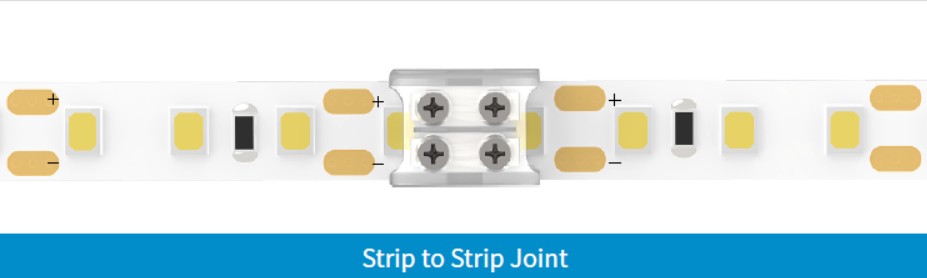 Synergy 21 LED Flex Strip Zub. Screw Fix Connector Strip To Strip 10mm COB/SMD IP20