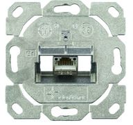 Telegärtner Modulträger,UP-Dose,f. 1xAMJ-SL-Mod.,designfähig,(Keystone), incl.1x AMJ-SL Module T568B