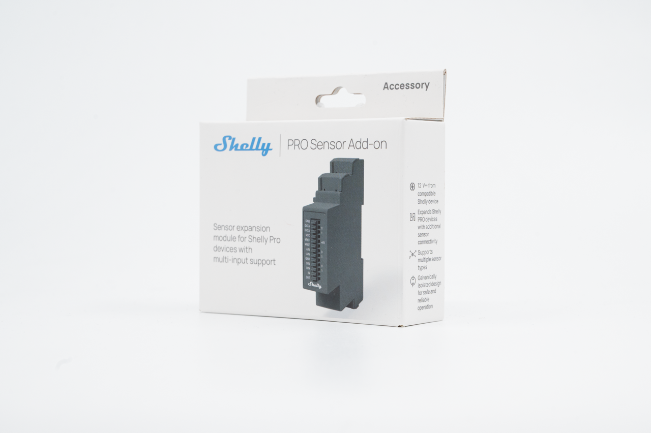 Shelly · Hutschiene Zubehör · "Pro Sensor Add-on"
