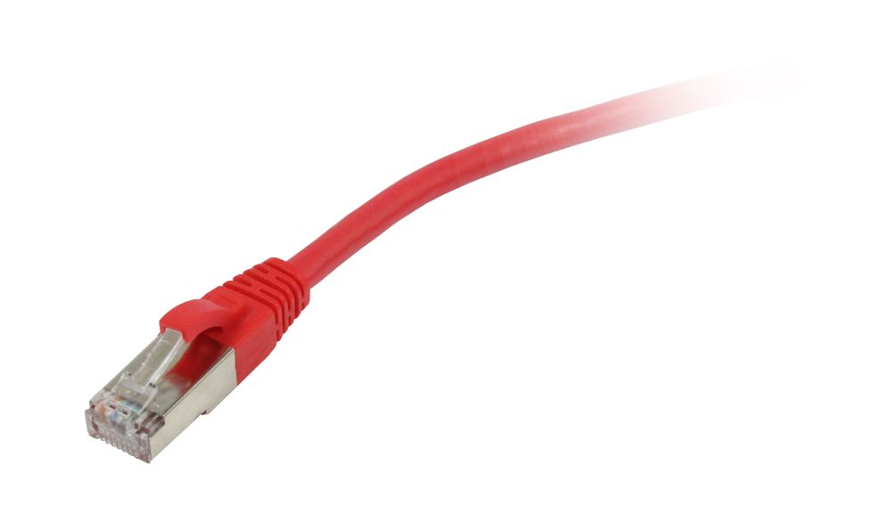 Patchkabel RJ45,  7.5m rot, CAT5e, S-FTP(SF/UTP), Synergy 21