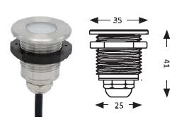 Synergy 21 LED Bodeneinbaustrahler ARGOS rund-K IP67 RGB