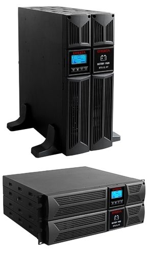 Effekta MTD RT Lineinter. USV,1000VA, 26min Bei Cos Phi 0,7 , MTD1000RTXL, USB RS232, Schwarz, Tower/19 "